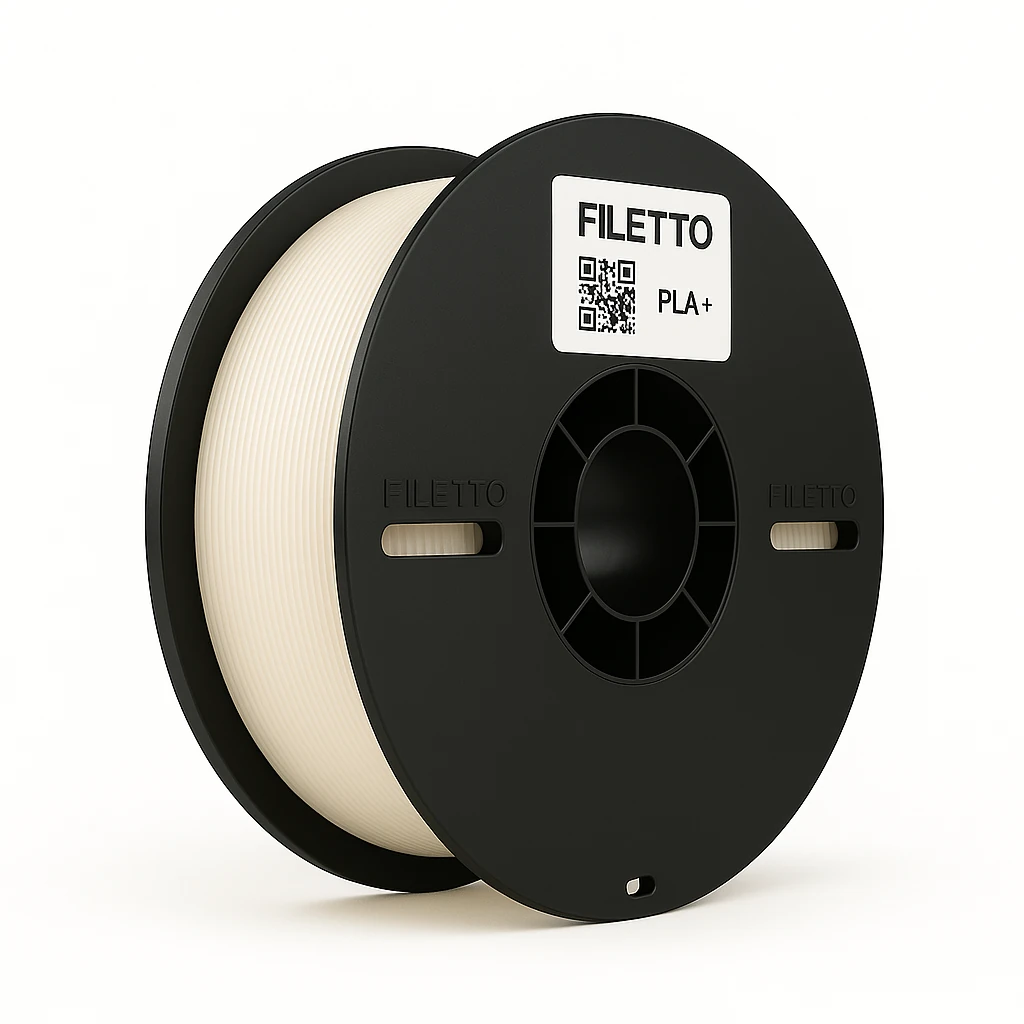 Filetto PLA+ 3D Filament – 1.75mm – 1KG – Soft Beyaz