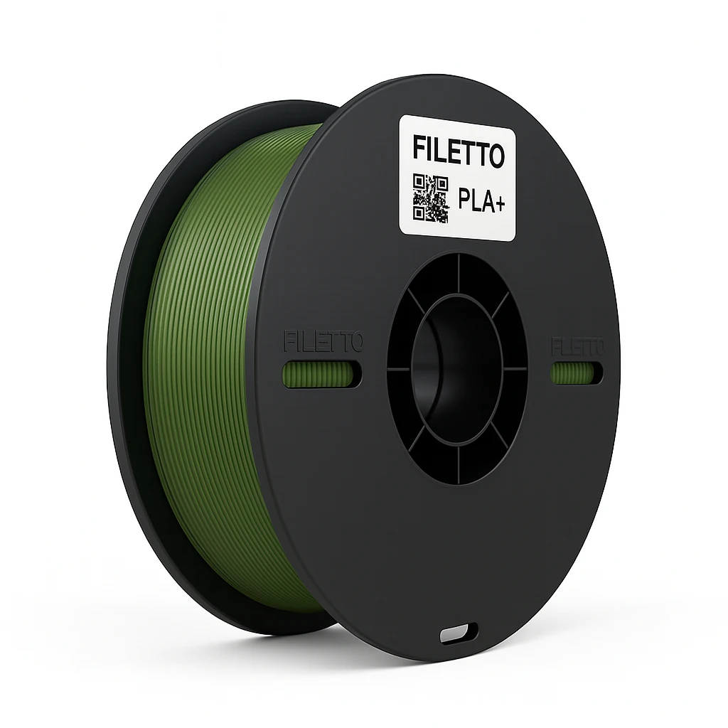 Filetto PLA+ 3D Filament – 1.75mm – 1KG – Haki Yeşili