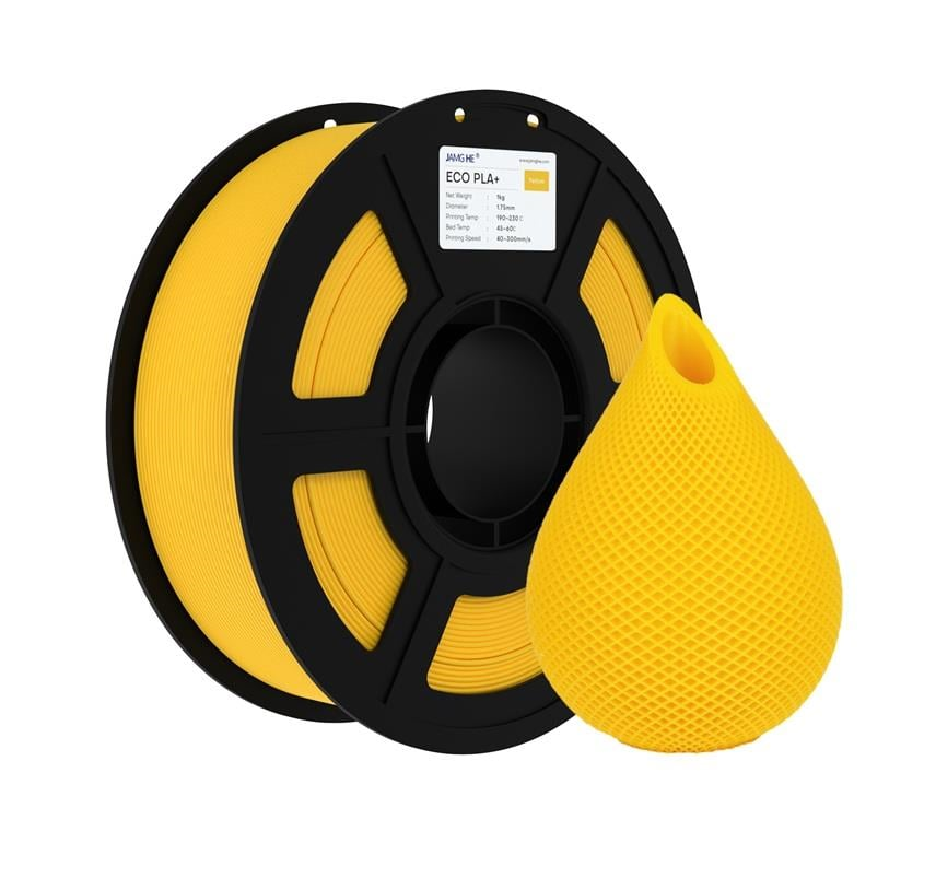 JAMG HE Eco PLA+ Plus Filament Sarı 1.75mm 1Kg